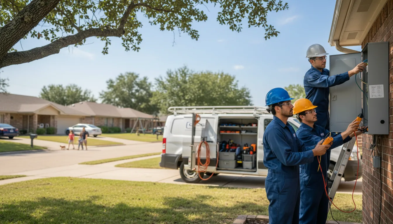 Certified electrician providing emergency electrical services in Oklee, MN